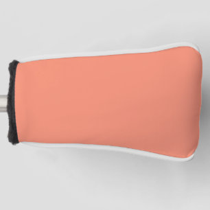 Solid peach golf head cover