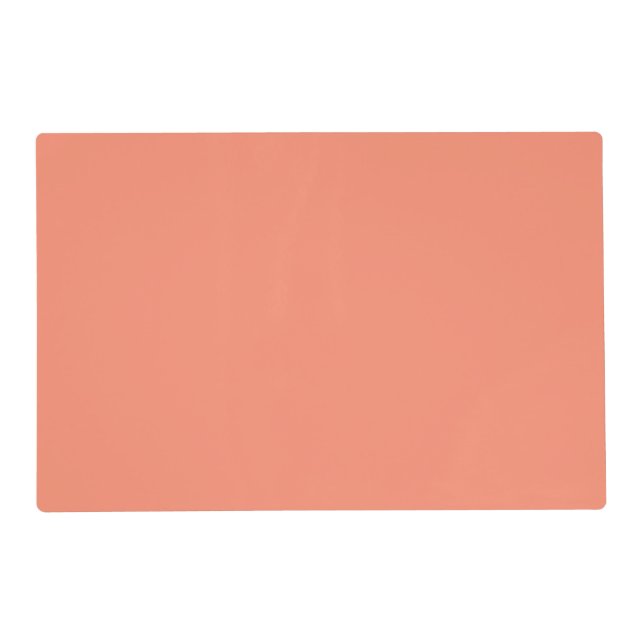 Solid peach placemat (Front)