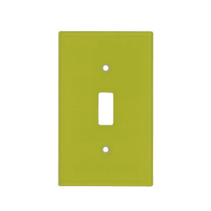 Solid pear green light switch cover