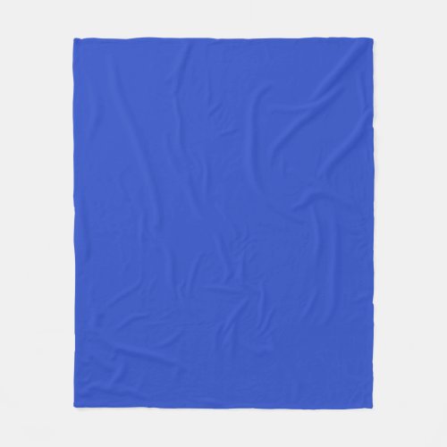 Solid Persian blue Fleece Blanket