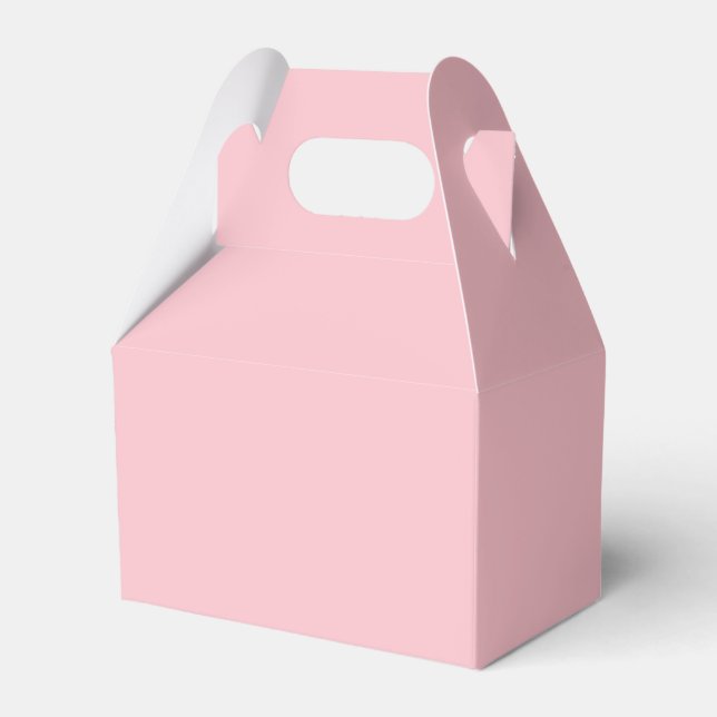 Solid pig soft pink favor boxes (Front Side)