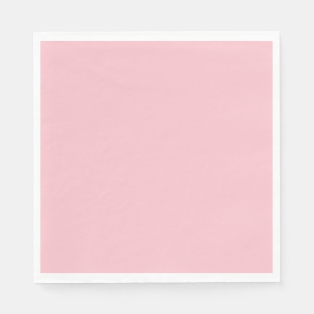 Solid pig soft pink napkins (Front)