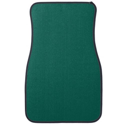 Solid pine green teal car floor mat
