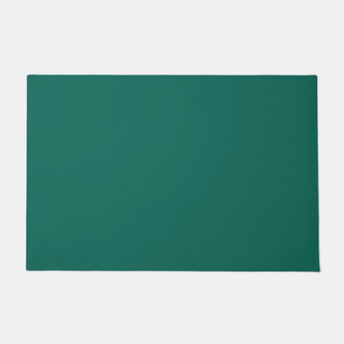 Solid pine green teal doormat