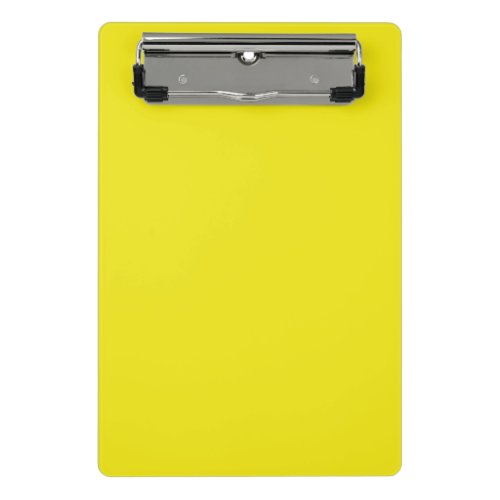 Solid pineapple bright yellow mini clipboard