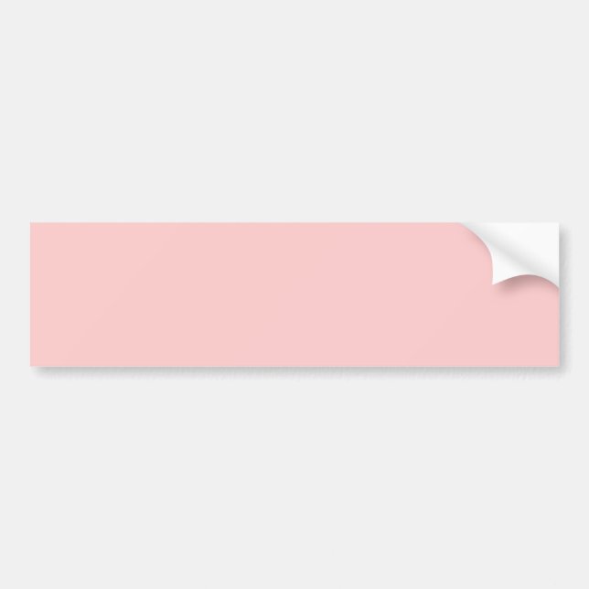 Solid Pink Background Web Color FFCCCC Bumper Sticker (Front)