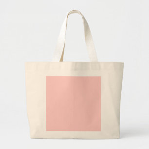 Solid Pink Background Web Color FFCCCC Large Tote Bag