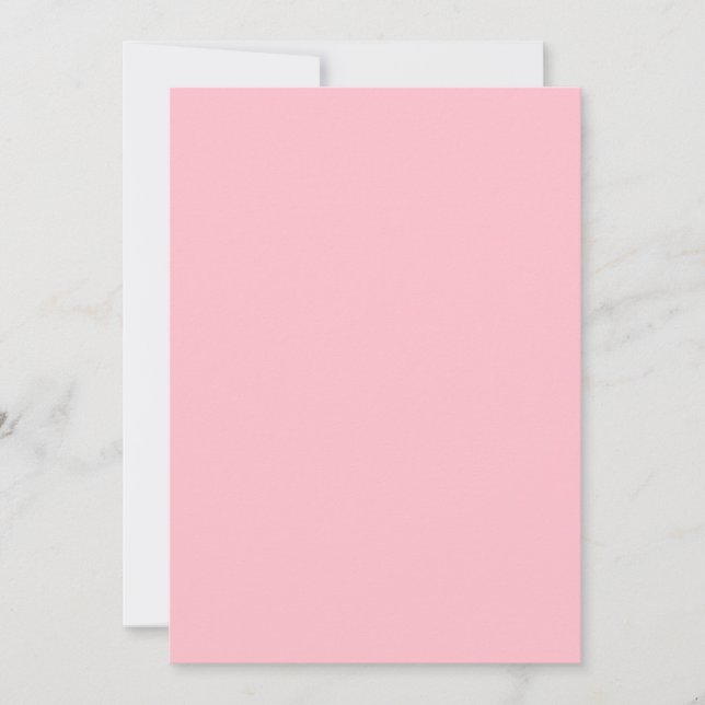 Solid Pink Blank Flat Invite (Front)