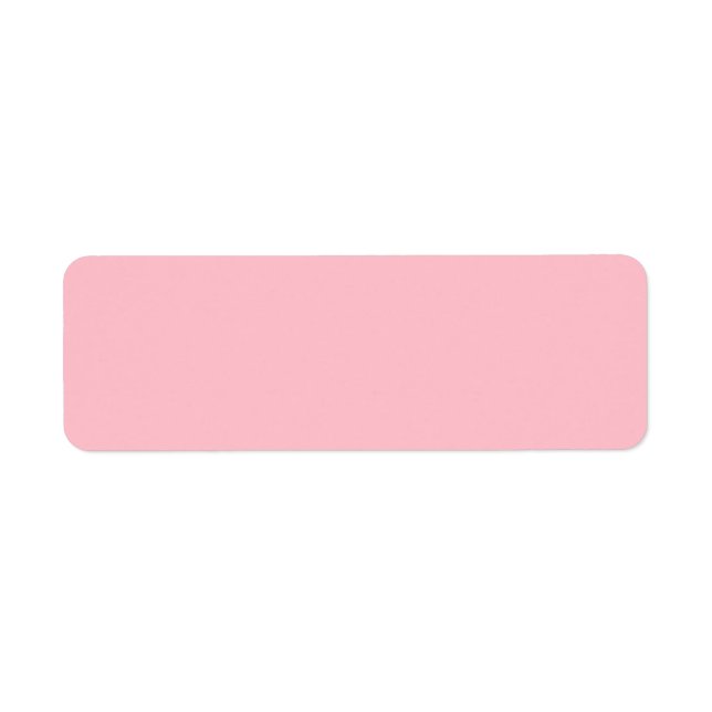 Solid Pink Blank Label (Front)
