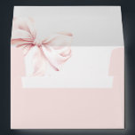 Solid Pink Elegant Bow Envelope Address<br><div class="desc">Dusty Pink Elegant Envelope with a bow</div>