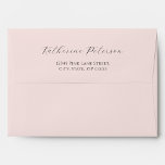 Solid Pink Elegant Envelope Address<br><div class="desc">Dusty Pink Elegant Envelope</div>