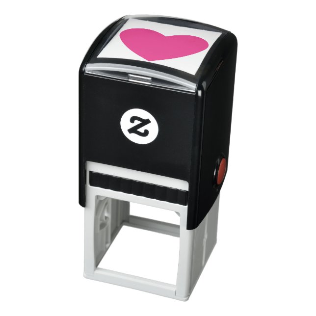 Solid Pink Heart Self-inking Stamp (Product)