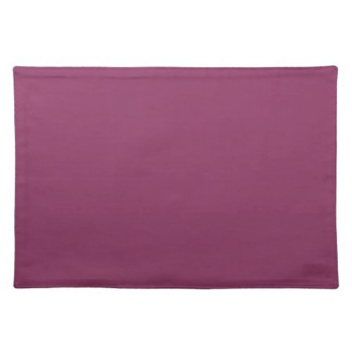 Solid pink plum purple dark mauve cloth placemat