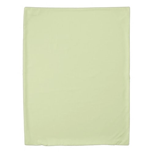 Solid Pistachio Green by Premium Collections Duvet Cover