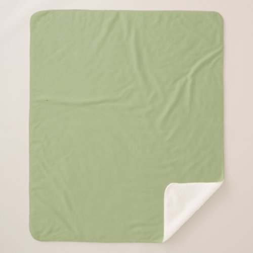 Solid Pistachio Green by Premium Collections Sherpa Blanket