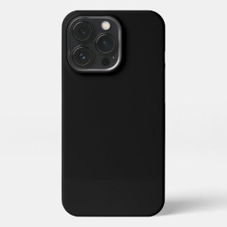 Solid Plain Black Phone Cover Case
