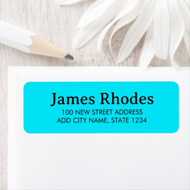 Solid plain blue minimalist label (Insitu)