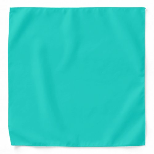 Solid plain bright turquoise bandana