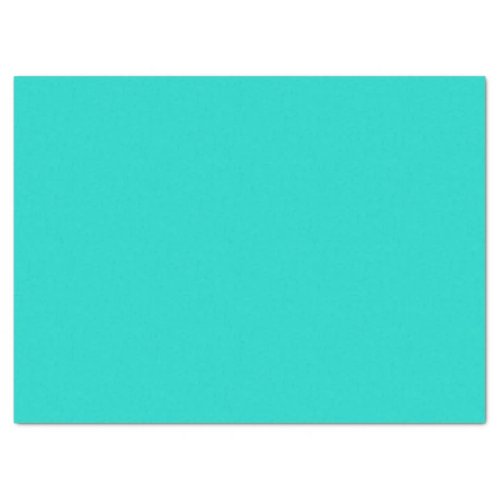 Solid plain bright turquoise tissue paper