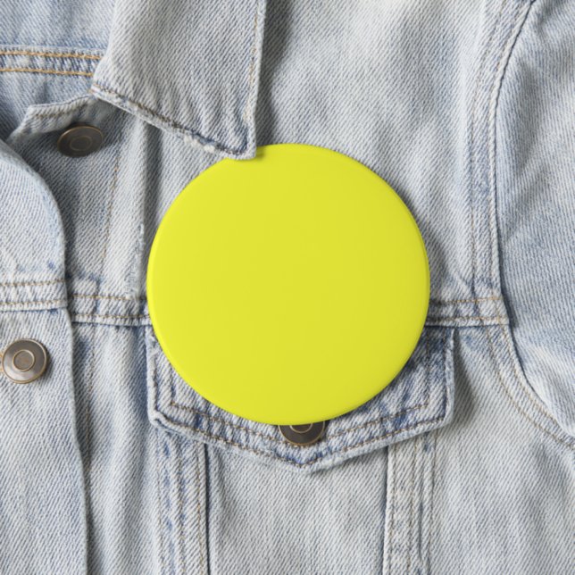 Solid plain bright yellow button (In Situ)