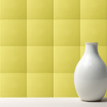 Solid plain color corn pastel yellow ceramic tile<br><div class="desc">Solid plain corn color pastel yellow design.</div>