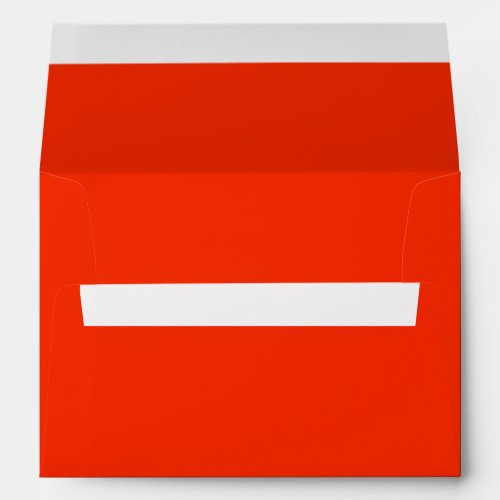 Solid plain color lava vivid red orange envelope