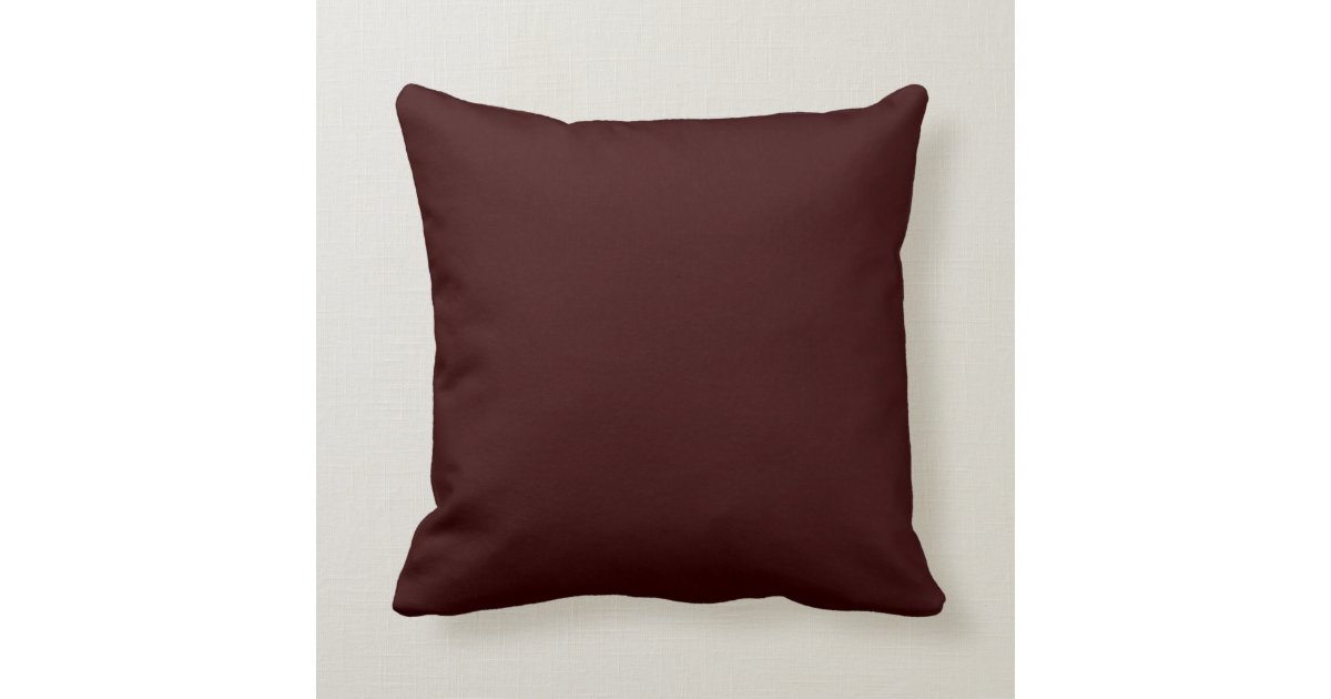Solid Plain Dark Brown pillow