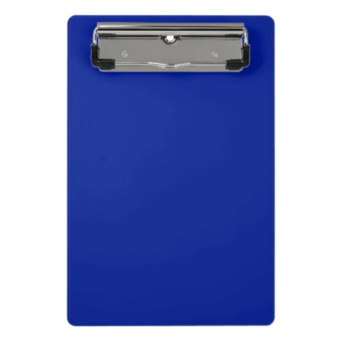 Solid plain Egyptian blue Mini Clipboard