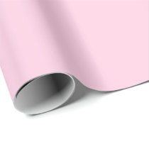 Solid plain light pink Breast cancer awareness Wrapping Paper