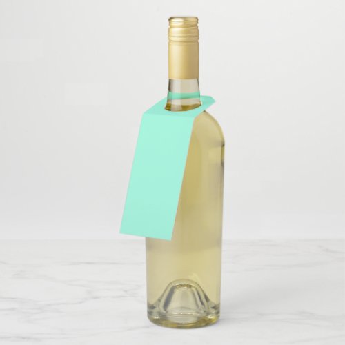 Solid plain magic mint bottle hanger tag