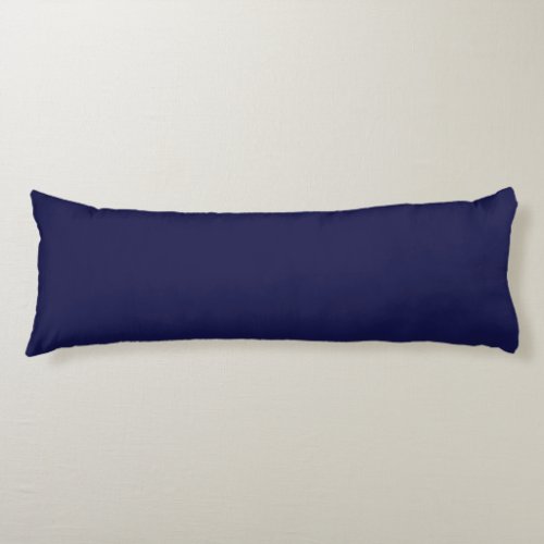 Solid Plain Midnight Blue Body Pillow