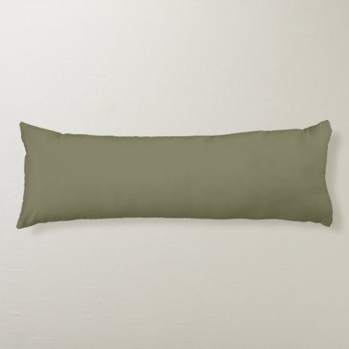 Solid Plain Olive Green Body Pillow