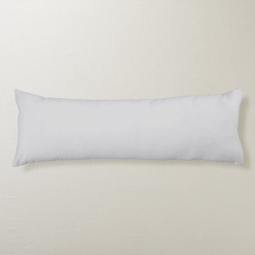 Solid Plain Pale Gray Body Pillow