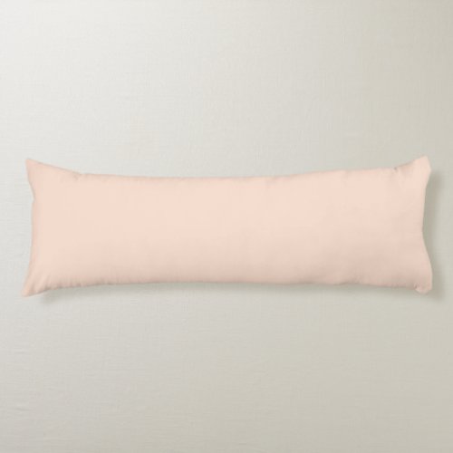 Solid Plain Pale PeachApricot Body Pillow