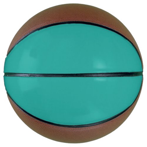 Solid plain Persian green Basketball