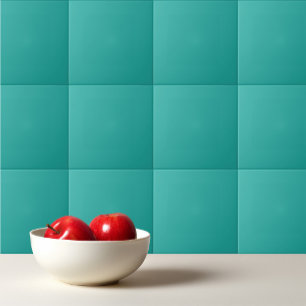 Solid plain Persian green Ceramic Tile