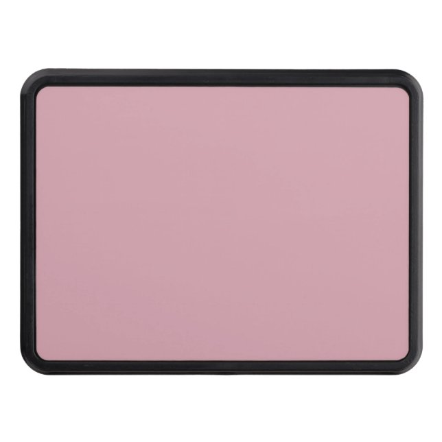 Solid, Plain Pink Quartz Blush Trailer Hitch Cover (Front)