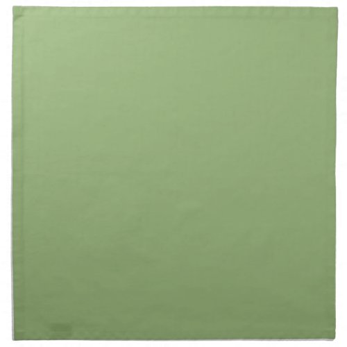 Solid plain sage green cloth napkin