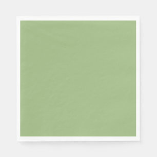 Solid plain sage green napkins