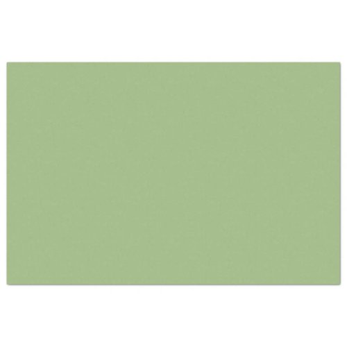 Solid plain sage green tissue paper