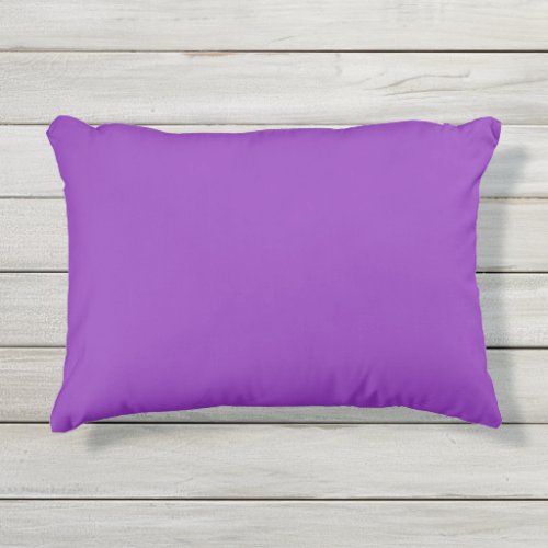 Solid plain violet bright purple outdoor pillow