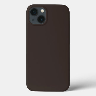 Solid, Plain Walnut Brown,  iPhone 13 Case