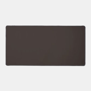 Solid, Plain Walnut Brown,  Desk Mat