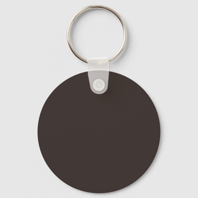 Solid, Plain Walnut Brown,  Keychain (Front)