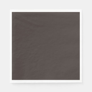 Solid, Plain Walnut Brown, Napkins