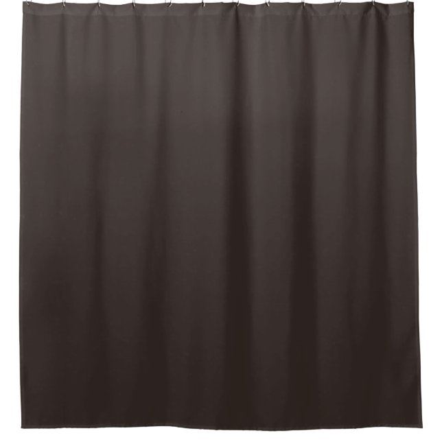 Solid, Plain Walnut Brown,  Shower Curtain (Front)
