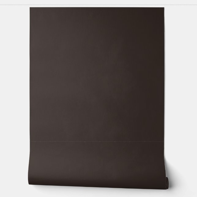 Solid, Plain Walnut Brown,  Wallpaper (Unrolling)