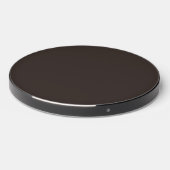 Solid, Plain Walnut Brown, Wireless Charger (Front 2)