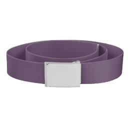 Solid plum dark dull purple belt