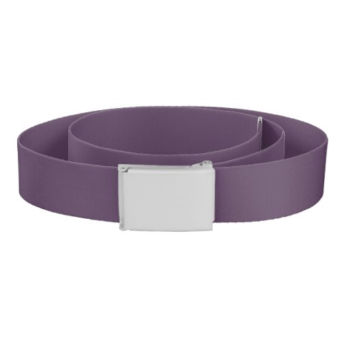 Solid plum dark dull purple belt